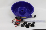 Blue Bowl With Pump and Leg Levelers